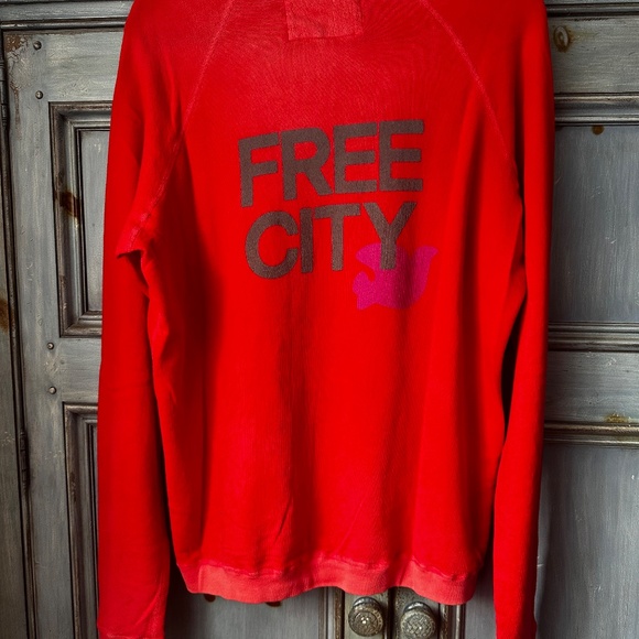 Freecity Happy & Gay Raglan Sweatshirt Size XL - Picture 5 of 8